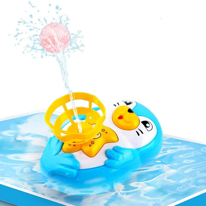 Bad Speelgoed Voor Peuters 3-6 Jaar Seal Met 2 Ballen Bad Sprinkler Speelgoed: Blue