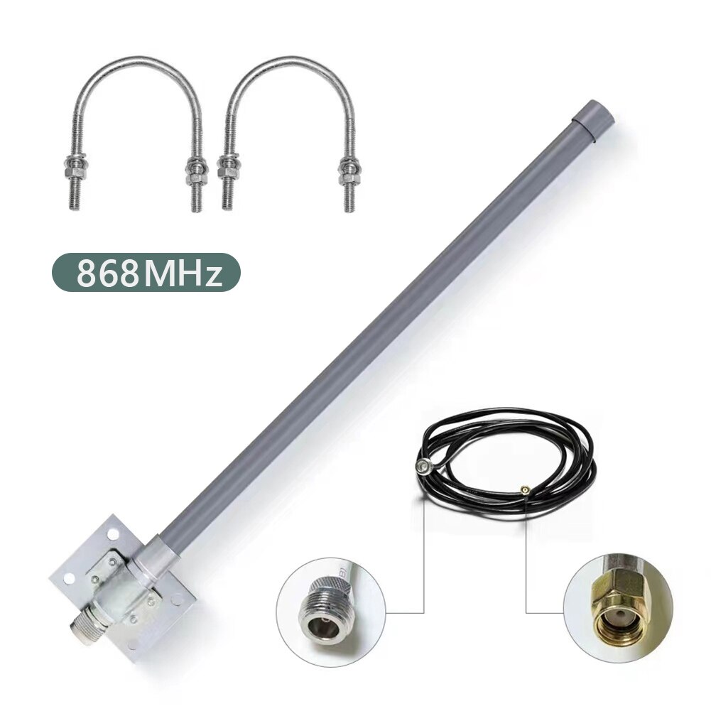 DAZZLEEX Glasvezelomni-antenne 868MHz 915MHz 8dBi voor Heliumhotspot HNT mijnwerker n-Mannetje