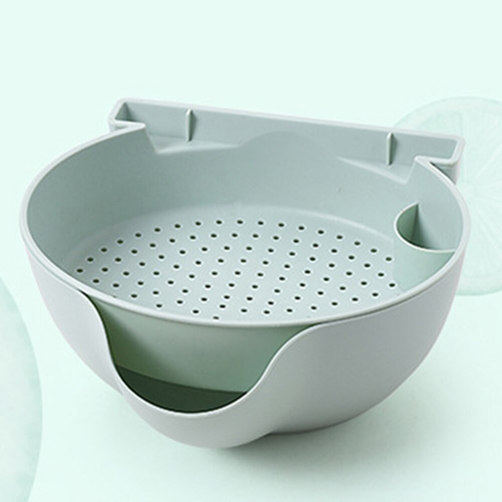 Bowl Dish Box Double Layer Dry Fruit Snacks Seeds Containers Phone Garbage Holder Plastic Storage Box Jewelry Organizer: Light Green