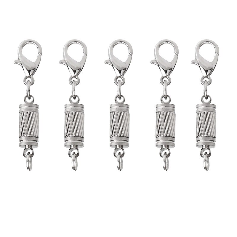 5Pcs/Pack Magnetic Lobster Clasps for DIY Bracelets Necklaces Hooks Chain Closure Accessories Lobster Clasp Connector