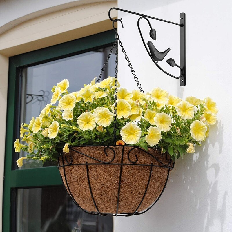 2 Packungen von 12-Zoll Blume Bett Haken für Hängen Anlage Steht, Blumentöpfe, Vogel Zubringer, Wind Glocke Laterne Haken