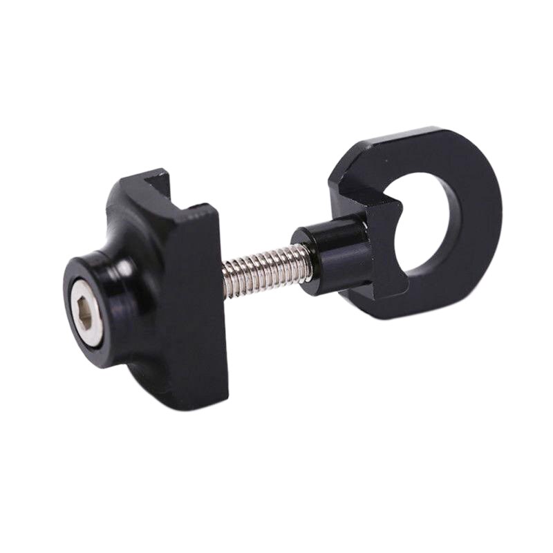 Bike Chain Tensioner Adjuster Aluminum Alloy Bicycle Fastener Bolt Single Speed Bicycle Bolt Screw For Bmx Fixie Bike Black: Default Title