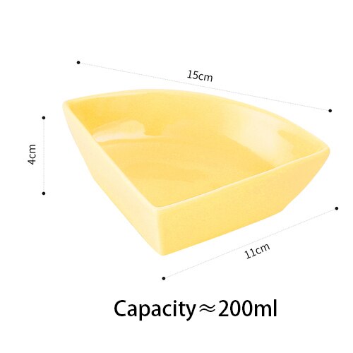 Nordic ceramic three-part four-part platter modern living room fruit platter snacks dried fruit cold cut platter: C