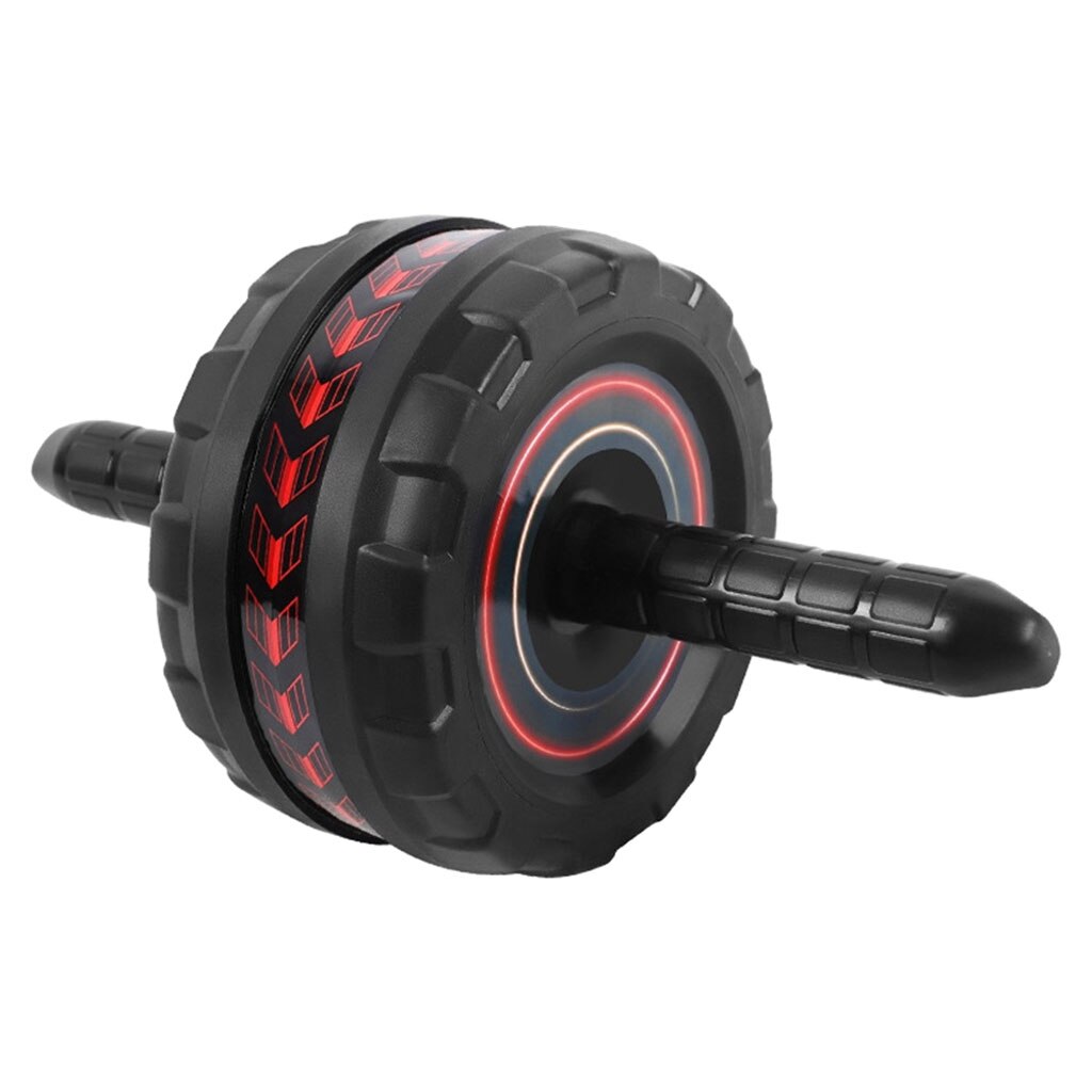 Ab Exercise Wheel Abdominal Core Strength Gym Fitness Training Roller: Red