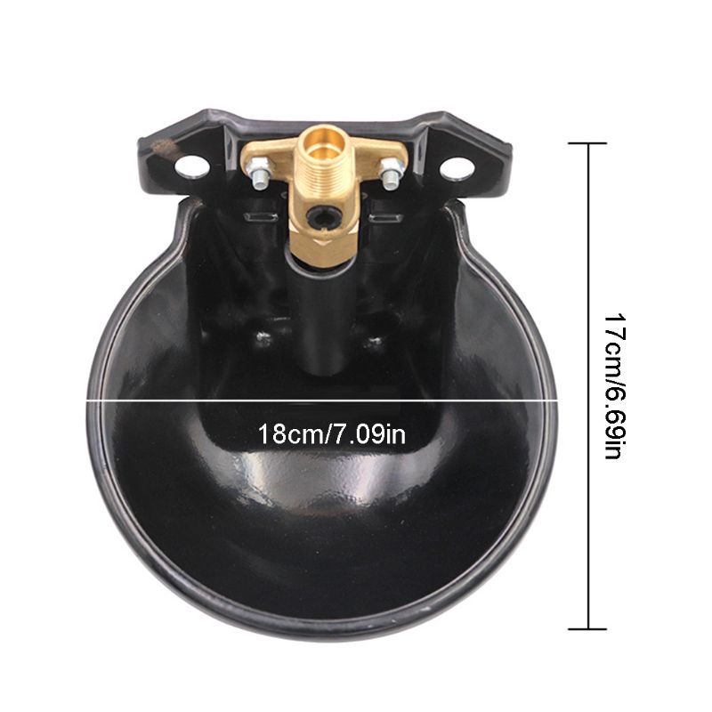 Stainless Steel Goat Sheep Automatic Waterer Bowl Cattle Drinker Cup Dispenser