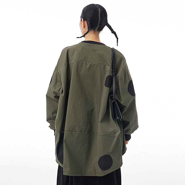 2024 herfst mode losse vest hoodie temperament originele vrouwen Europa en de Verenigde Staten casual jas 5201