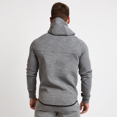 Höst och vinter löpträning fitness tröja med luva dragkedja sport fritid lös långärmad tröja