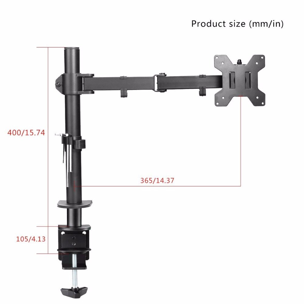 Bureau Monitor Arm voor Enkele VESA-display tot 32 inchof 49 inch Ultr
