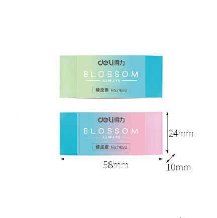 Gomas de borrar de colores para niños, gomas de borrar duraderas y flexibles para estudiantes, material de papelería para escuela y oficina, 1 unidad: L
