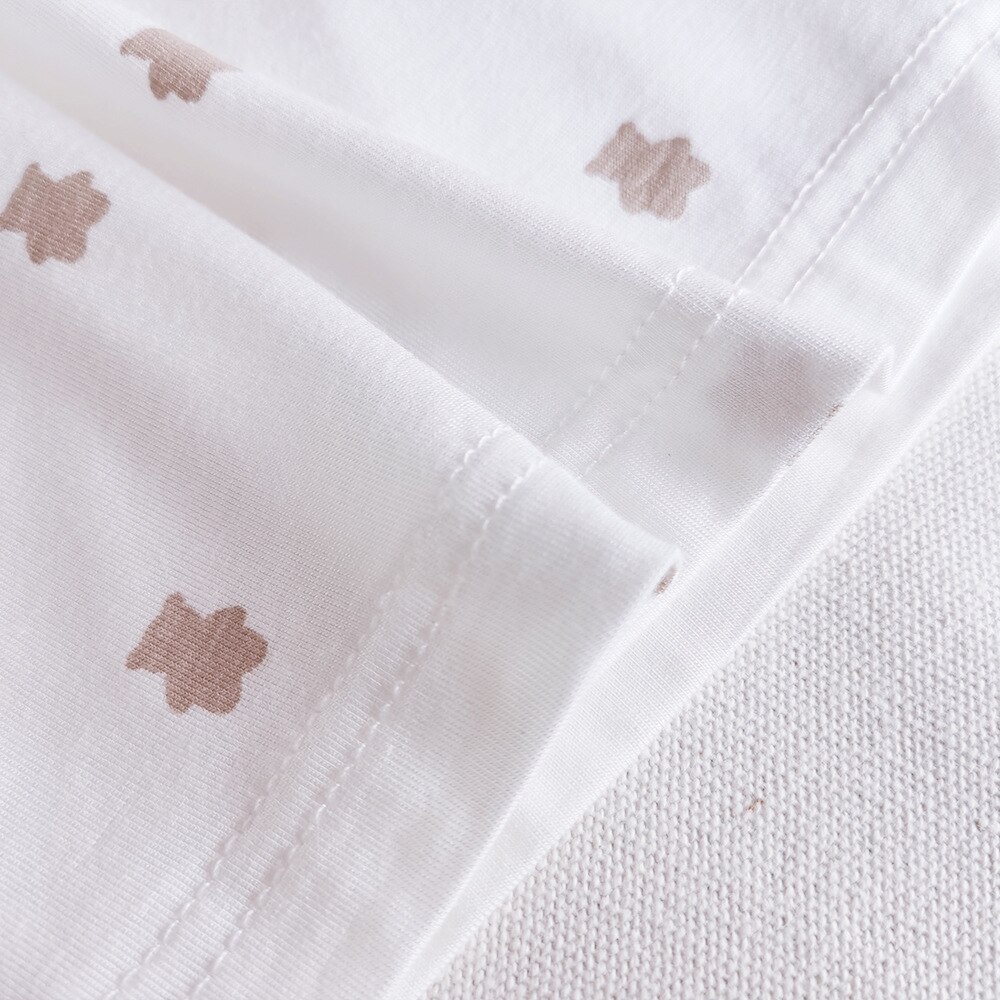 Pyjamaset Dames - Lange Mouw & Broek - Katoen met Berenprint - Omvouwbare Kraag