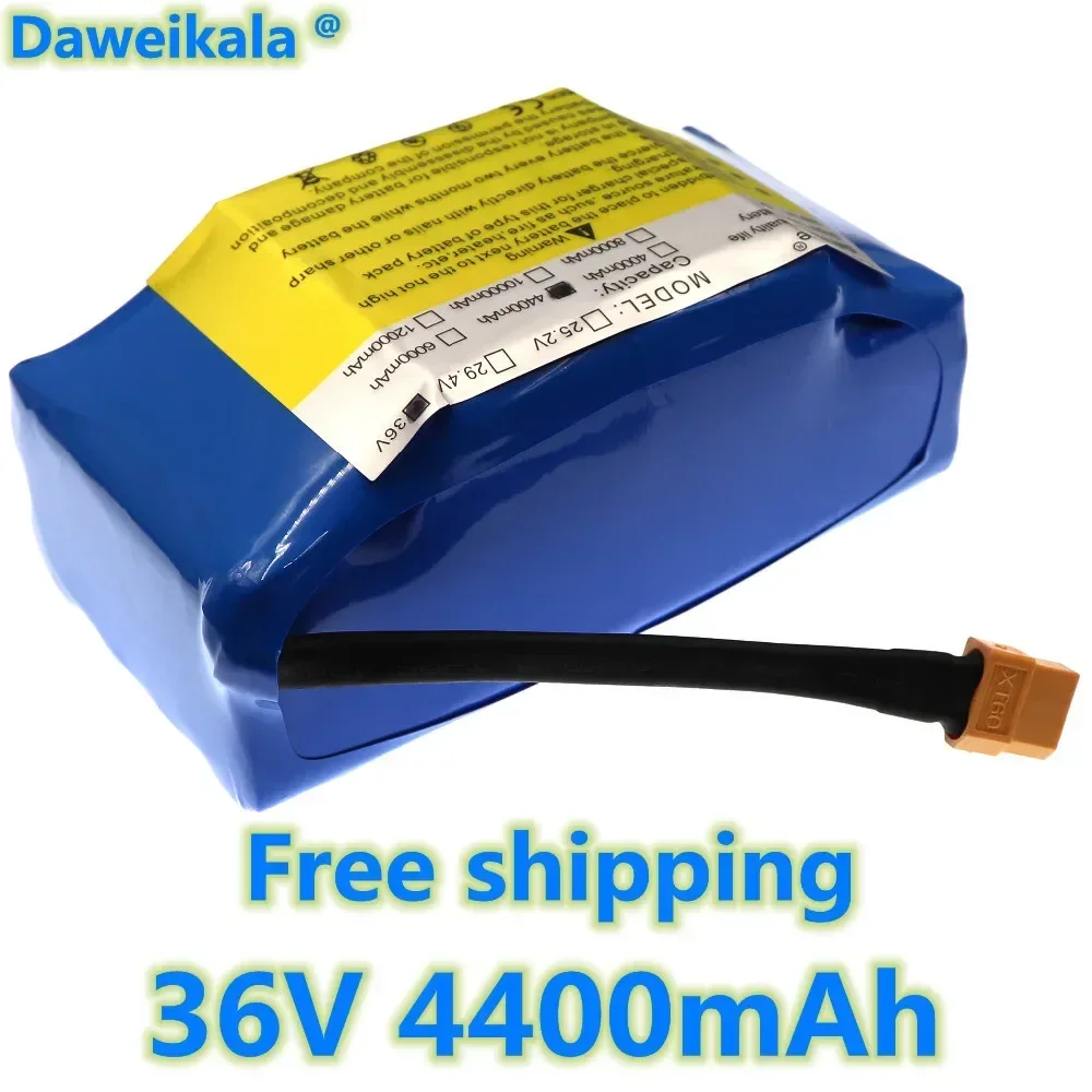 Batería recargable de iones de litio Superior 36V 10S2P, batería de iones de litio de 4400 mAh para monociclo hoverboard eléctrico de autosucción