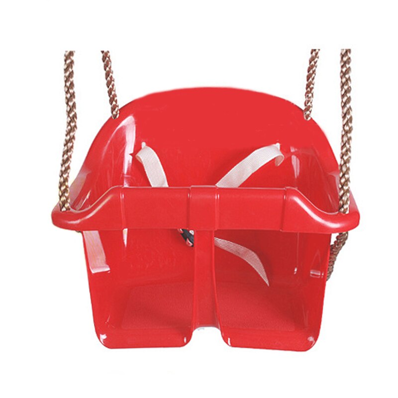 1-3 Y Baby Swing Chair Plastic Baby Safety Swing Seat Garden Backyard Outdoor Toys for Children Indoor Sports Baby Funny Seat: Red