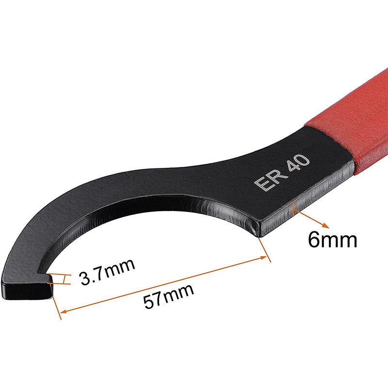 Llave de Gancho ER25 ER32 ER40, mandril para herramienta de fresado NC, herramientas de torno, tuerca de sujeción, llave inglesa de acero de alto carbono