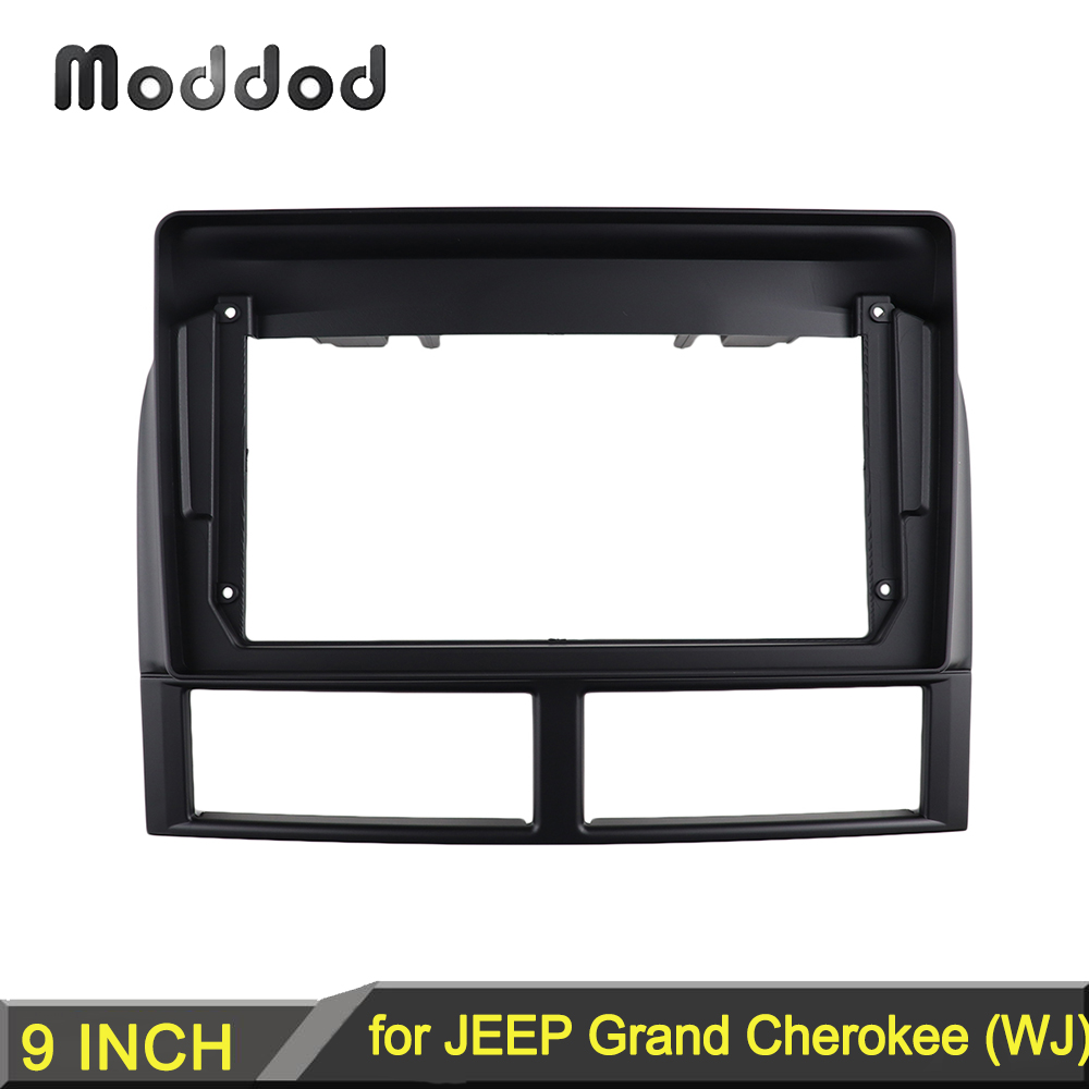 Radio Fascia for JEEP Grand Cherokee (WJ) 1998-2004 9 INCH Dash Mount Kit GPS Navigation Frame Installation Android Cover