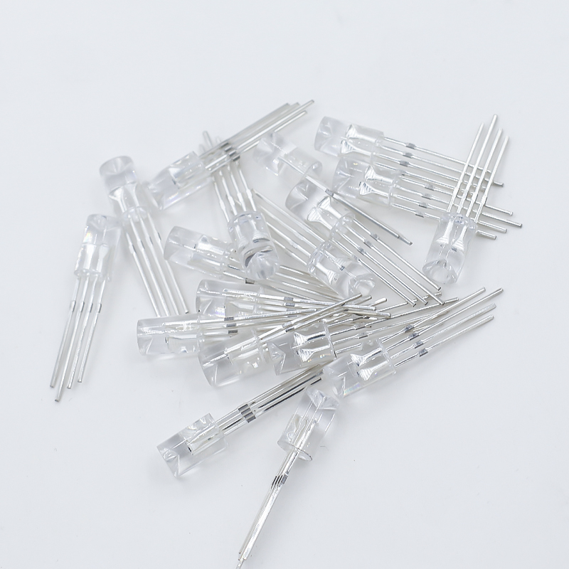 5v Ws2812 WS2812D Ws2812b 5mm Dip Led Diode F5 Rgb Phantom Integrated Ic Light Emitting Diode Transparent Surface Pixel Light