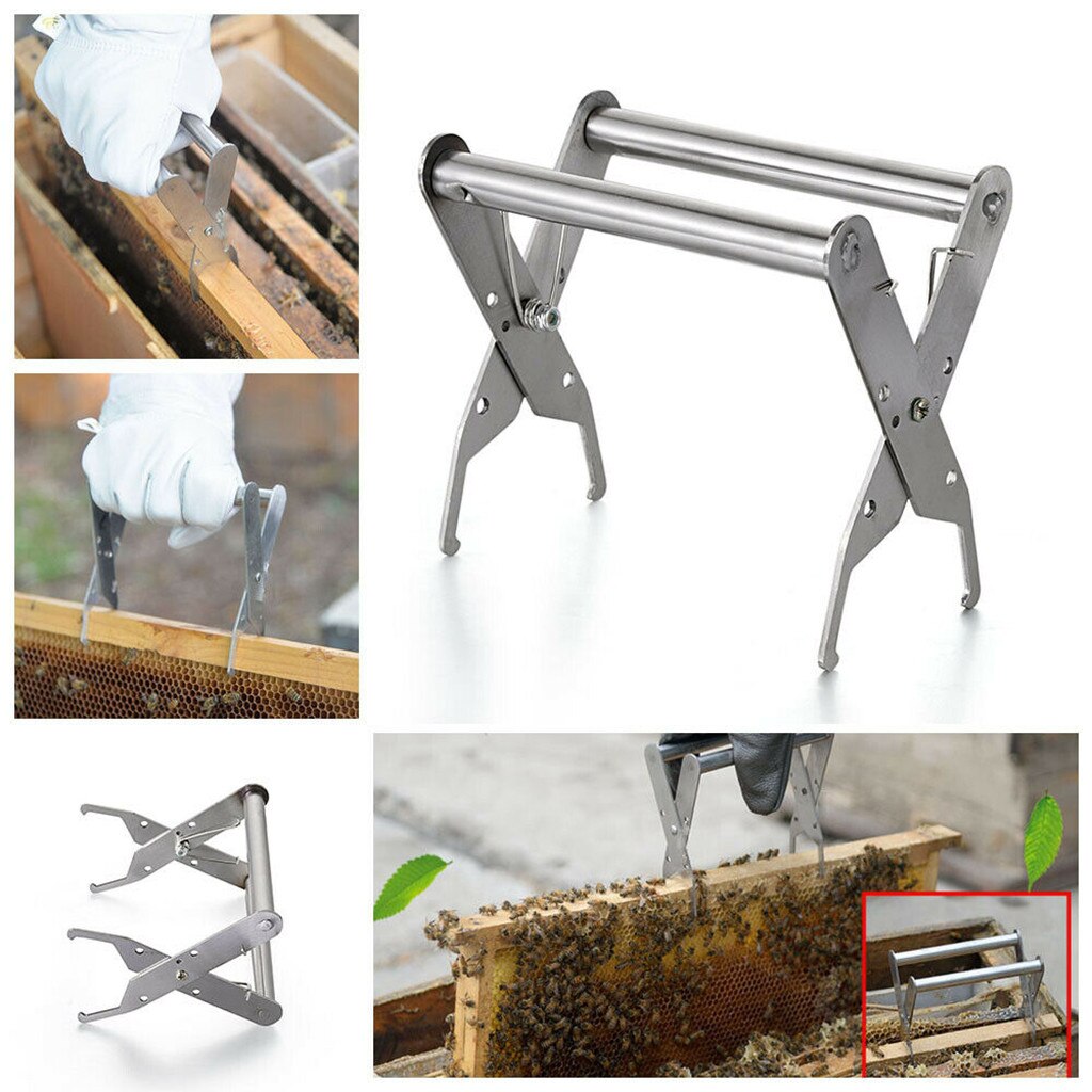 Beehive Frame Holder Frame Grip Holder Lift Gripper Tool Stainless Steel Beekeeping Equipment Beekeeper Tools