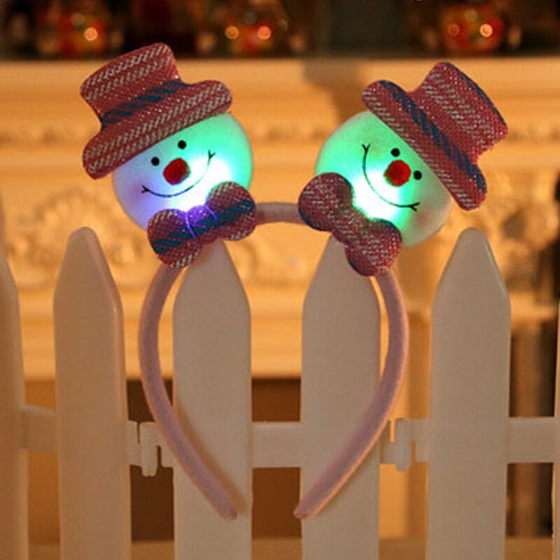 Christmas Shiny Tiara Christmas Reindeer Headband For Children Year Party Decor For Home Christmas Hair Accessories: 7