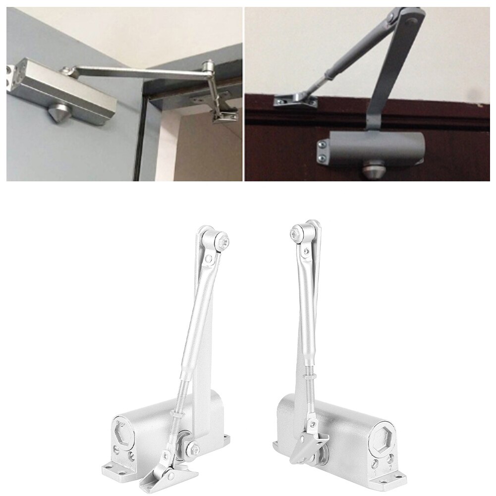 Modern Automatic Hydraulic Buffer Fire Door Closer Adjustable Telescopic Arm Positioning Door Controller