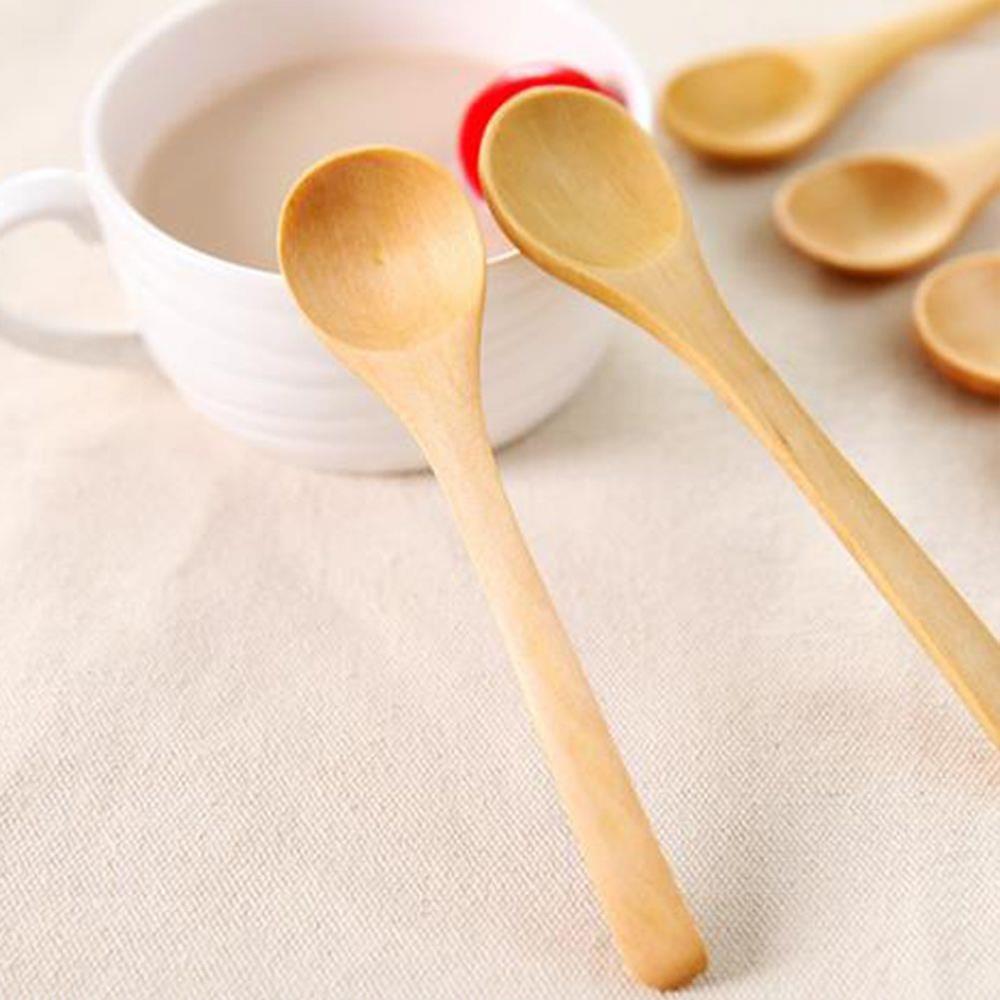 Smagsske saltske træ 13cm værktøj tilbehør køkkengrej praktisk mini madlavning sukker kaffe lille praktisk køkken