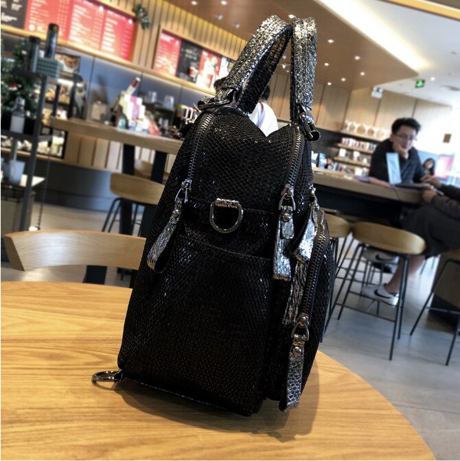 Filet filet irisé Paillette sac à main femme étincelle brillant noir sac de messager femmes quotidien sac à bandoulière