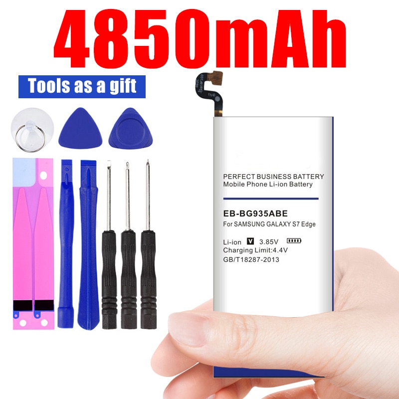 4850mAh EB-BG935Abe Ersatz Batterie für Samsung Galaxis S7 Rand G935F G9350 G935