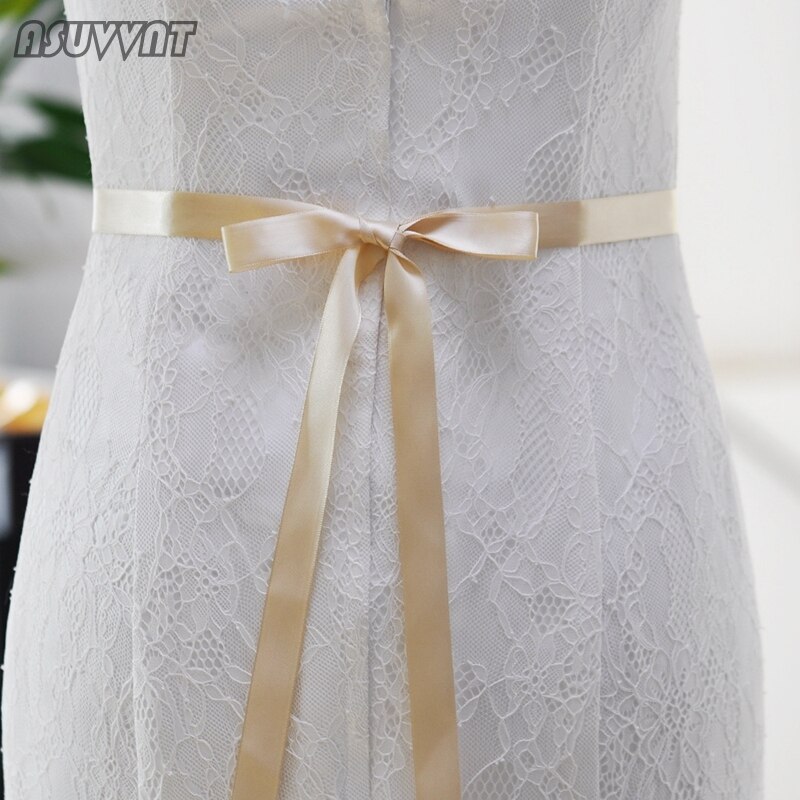 Cinturones de novia con perlas flores diamantes de imitación diadema para la novia accesorios de boda cinturones en el vestido para niña: Champán