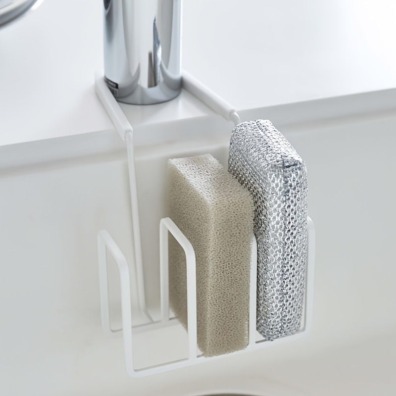 Aan de muur gemonteerd opbergrek voor spons en doek, perfect voor sponzen, zeep en schoonmaakgereedschap, sponshouder voor aanrecht