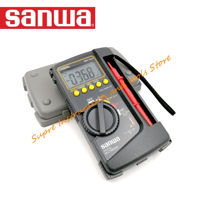 Sanwa CD800a Digitale Multimeter Elektrische Capaciteit Frequentie Meting Draagriem Handleiding
