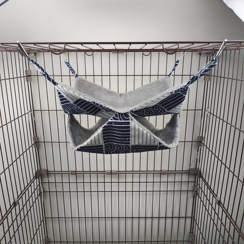 Petaurus Breviceps Warm Double Layered Hammock Three Layer Pet Hanging Squirrel Sleeping Bag Pet Supplies Hamster Hammock