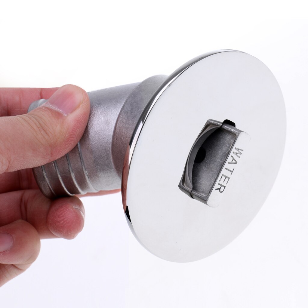 Boat Marine Deck Fill Filler Keyless Cap Gas Fuel Tank 316 Stainless Steel