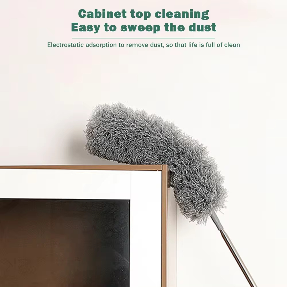 Microfiber Duster Extendable Duster Cleaner Brush Telescopic Ceiling Microfiber Brushes Bendable Dust Cleaning