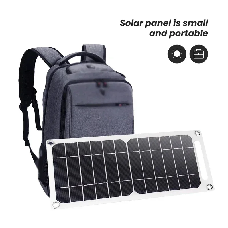 35W 5V Sunpower draagbaar zonnepaneel met USB veilige gestabiliseerde oplader voor telefoon Power Bank Outdoor Camping Home RV