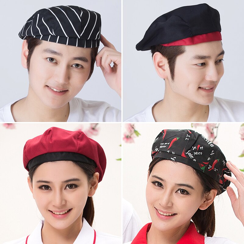 Chef Kok Bakken Cap Hoeden Cafe Bar Ober Baret Hoed Restaurant Hotel Werkkleding Keuken Mannen Vrouwen Vooruit Werk Cap