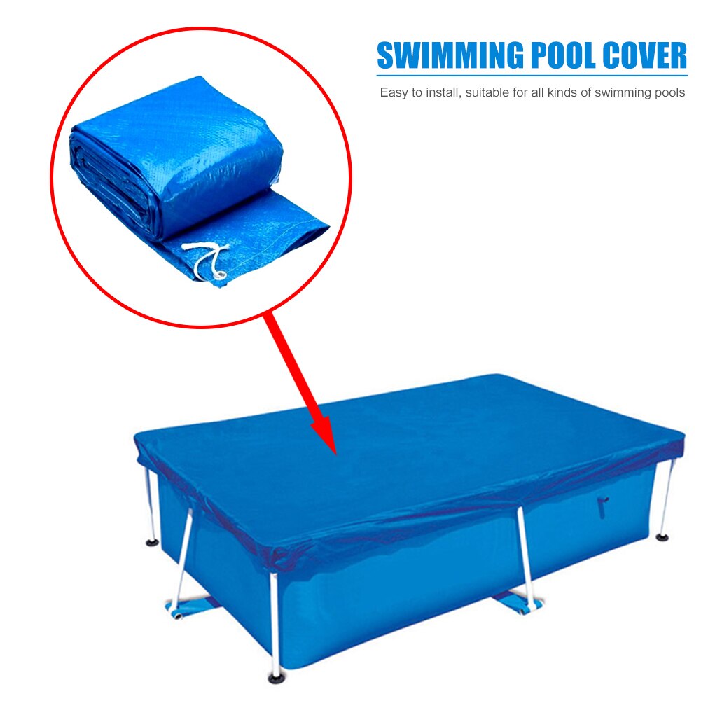 Swimming Paddling Pool Cover Replacement Inflatable Swim Pool Waterproof Dustproof Cover Outdoor Garden Floor Mat