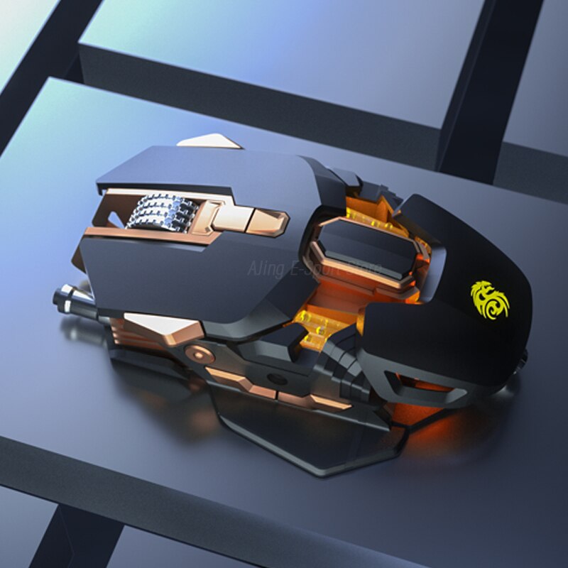 Ergonomische Gaming Muis Computer-Muizen Gamer Bedrade Laptop Usb-Kabel Optische Verstelbare Staart Muis Professionele Muis Gamer 6400dpi