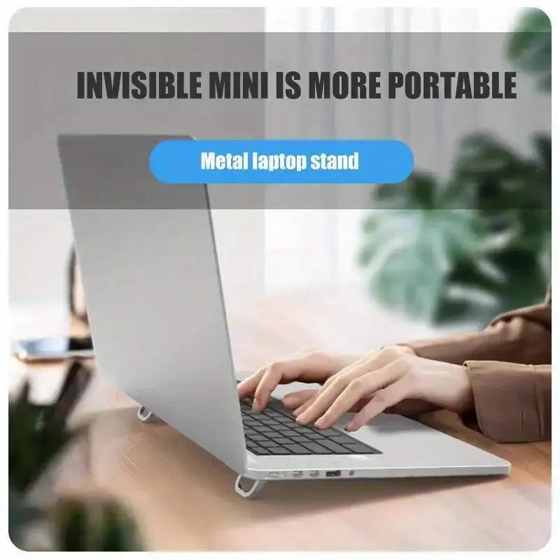 2 Stks/set Laptop Standaard Voor Computer Toetsenbord Stand Riser Aluminium Mini Draagbare Laptop Staat Voor Notebook