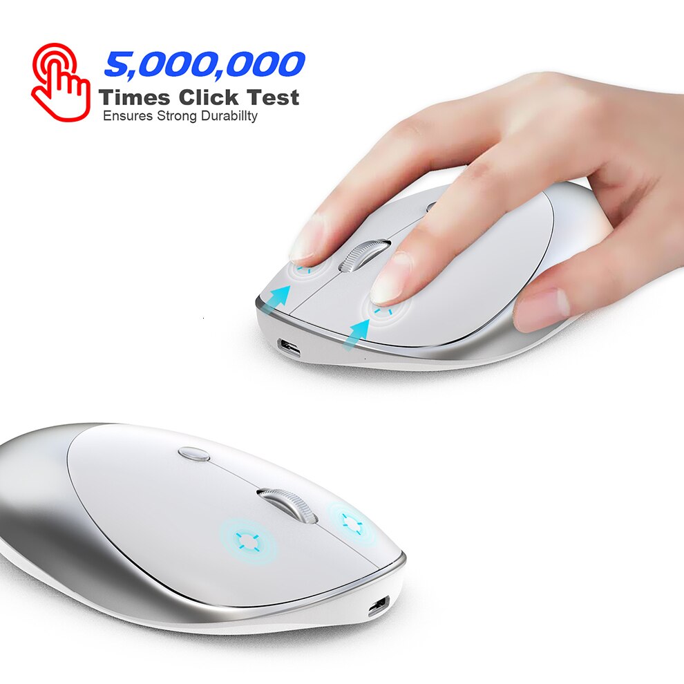 Jelly Comb 3.0/5.0 Bluetooth Mouse Wireless Rechargeable Mouse Silent Mause Bluetooth 2.4GHz USB Mouse for Laptop Notebook PC