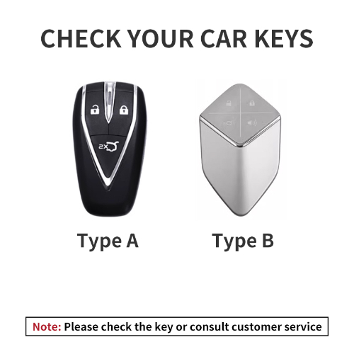 Leather Car Remote Key Case Cover for Changan Deepal S7 SL03 Car Key Fob Shell 4 Buttons Holder Keychain