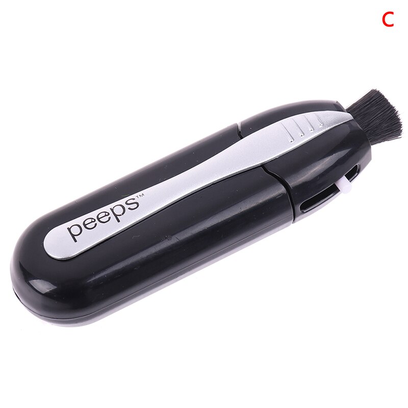 1 limpiador de gafas de microfibra, Mini cepillo de limpieza para el cuidado de los anteojos, cepillo de limpieza de vidrio de microfibra: C