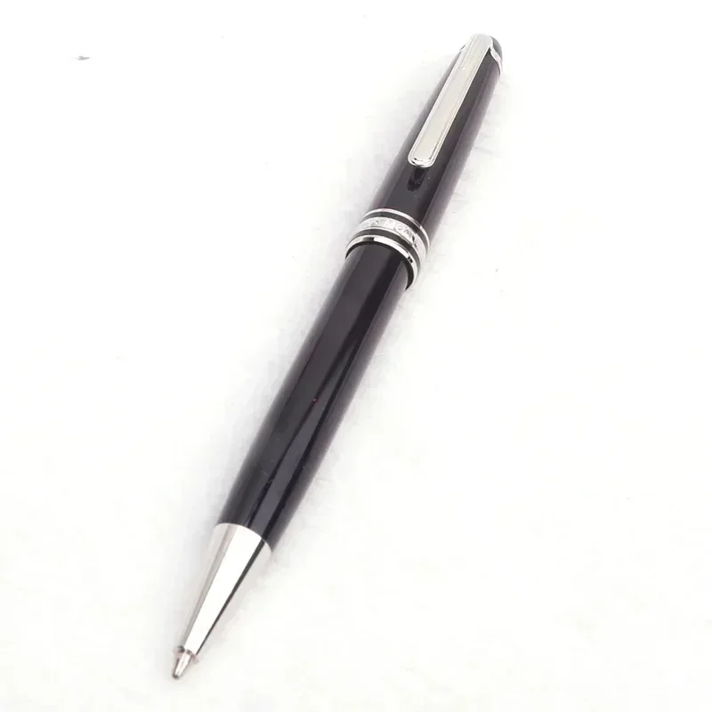 Monte Meisterstuck Coleção Esferográfica de Resina Preta MB Rollerball Canetas Revestidas de Platina Número da Série 163 dar Caneta Blance