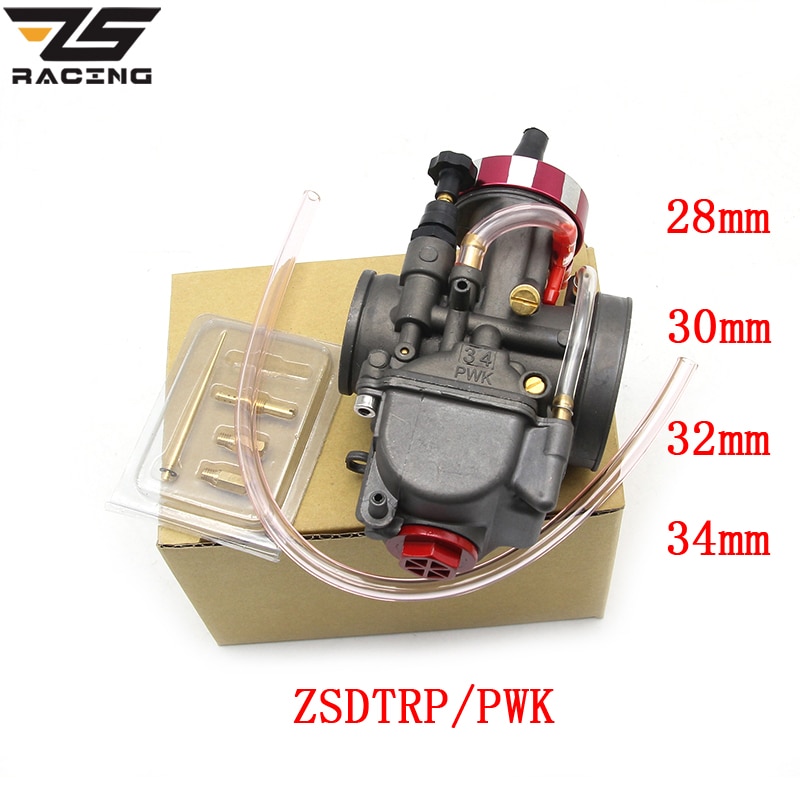 ZS Racing Universal Motorcycle Carburetor ZSDTRP PWK 28 30 32 34mm For Keihin Modify Off Road Scooter UTV ATV For 4T Engine
