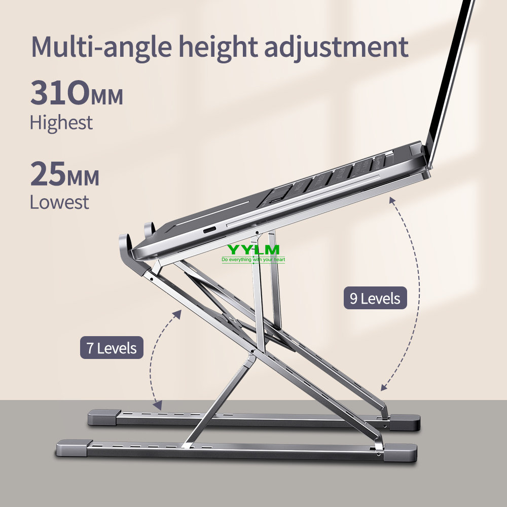 Draagbare laptopstandaard Aluminium notebookondersteuning Computerbeugel Macbook Air Pro-houder Accessoires Opvouwbare laptopbasis voor pc