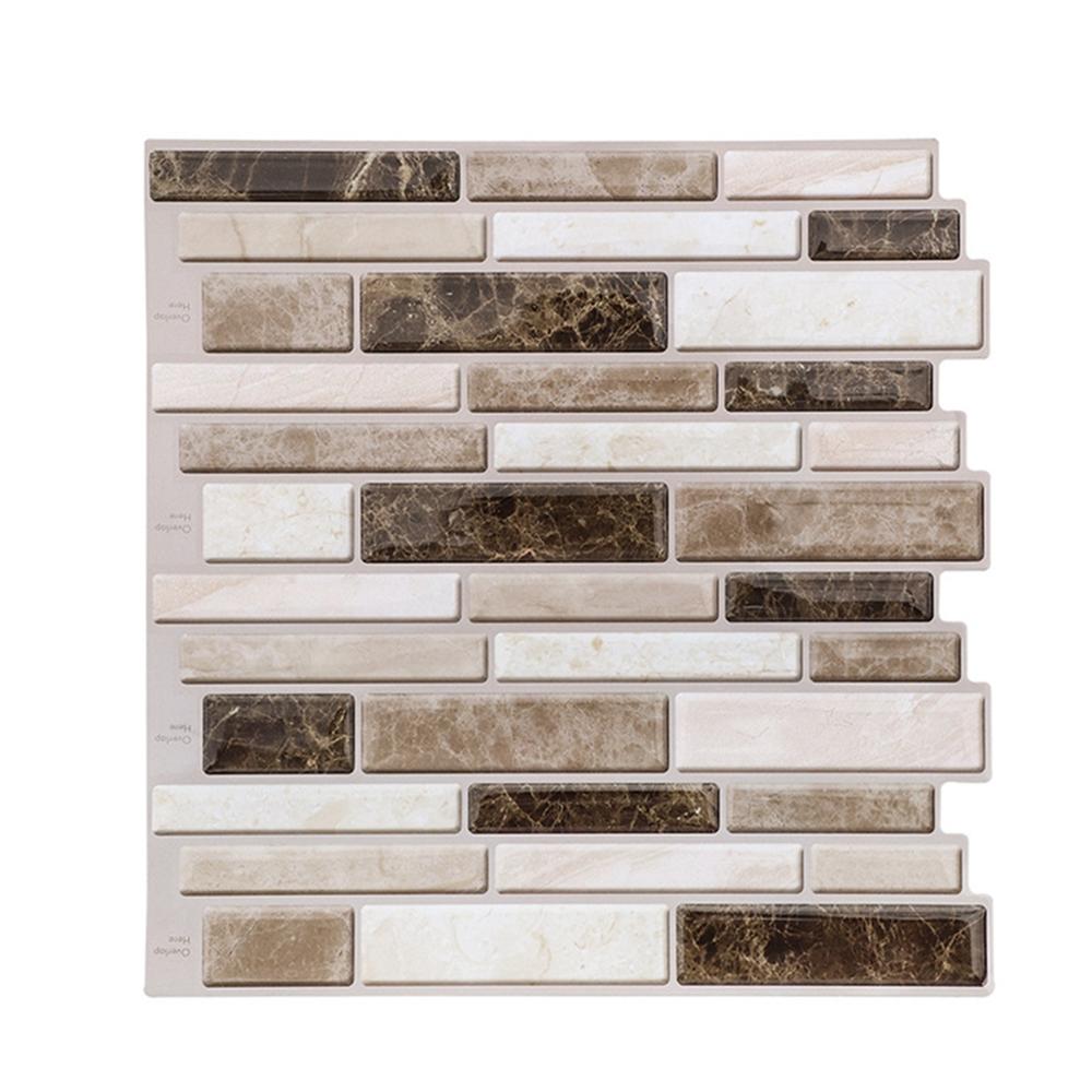 1/5/10PCS Wall Stickers Peel and Stick 3D Tile Sticker Self Adhesive Stick On Wall Tile for Kitchen Backsplash and Bathroom: 1PC