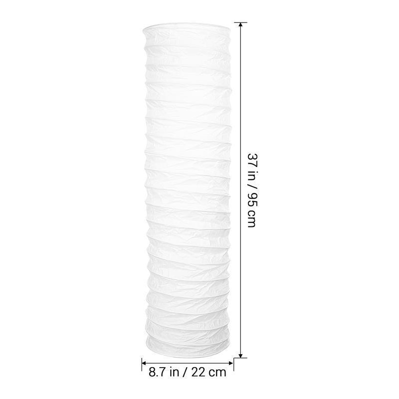 Papieren Lampen Voor Woonkamer Kolom Staande Lampen Staande Lamp Kap Papier Vloerlamp Kap Rijstpapier Vloerlamp Lamp Vloerlamp Papieren Lamp Vloer: WHITE
