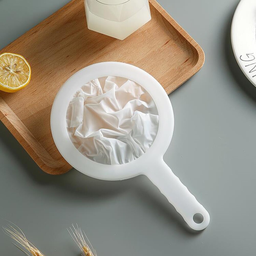 100/200/400 Meshs Soy Milk Filter Kitchen Ultra-Fine Mesh Strainer Kitchen Nylon Mesh Filter Spoon For Milk Coffee Fruit Juice
