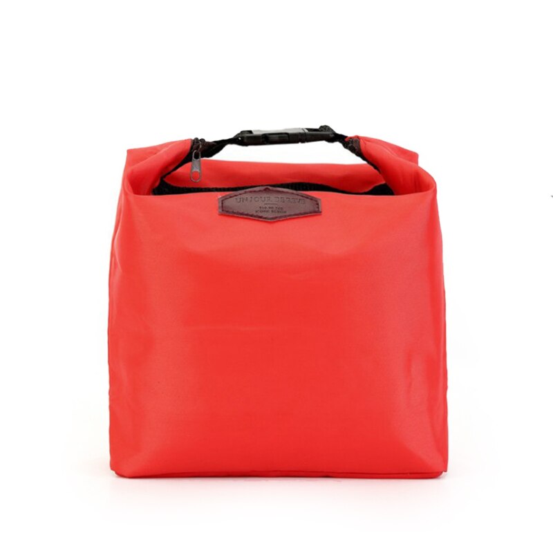 Grote Non-woven Thermische Isolatie Pakket Lunch Tas Picknick Draagbare Container Zakken Verse Ijs Koeler Carrier Voedsel Geïsoleerde Zakken: Rood