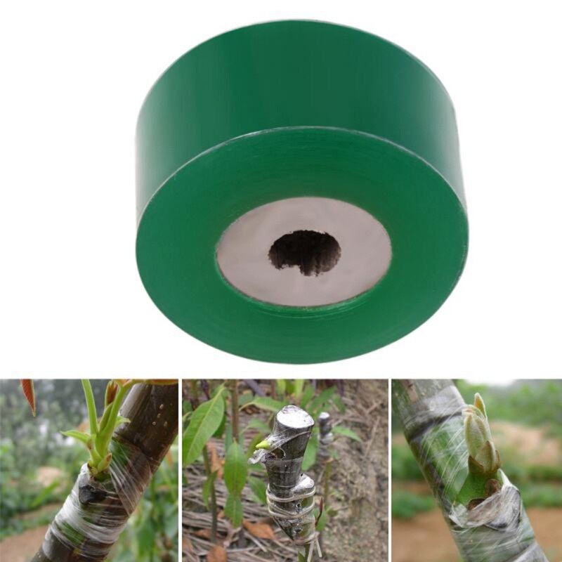 2CM x 100 M/1 rollo de cinta de injerto herramientas de jardín árboles frutales tijeras de podar ramas cinta de jardinería cinta de lazo de PVC
