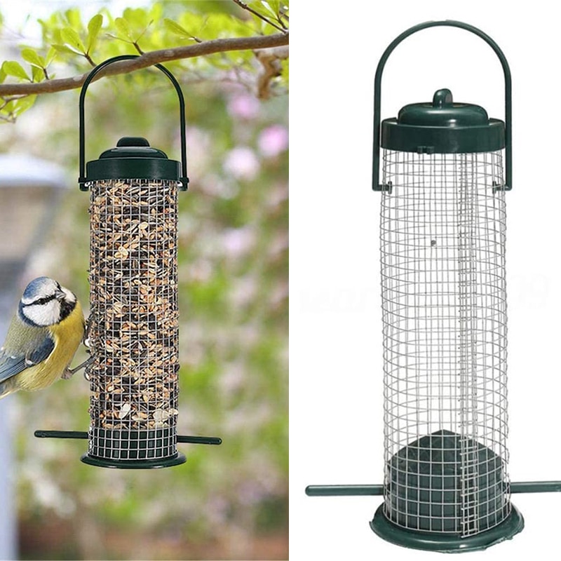 Bird Feeder Park Bird Supplies Outdoor Garden Hanging Ports Plastic Feeder Bird Feeder Household