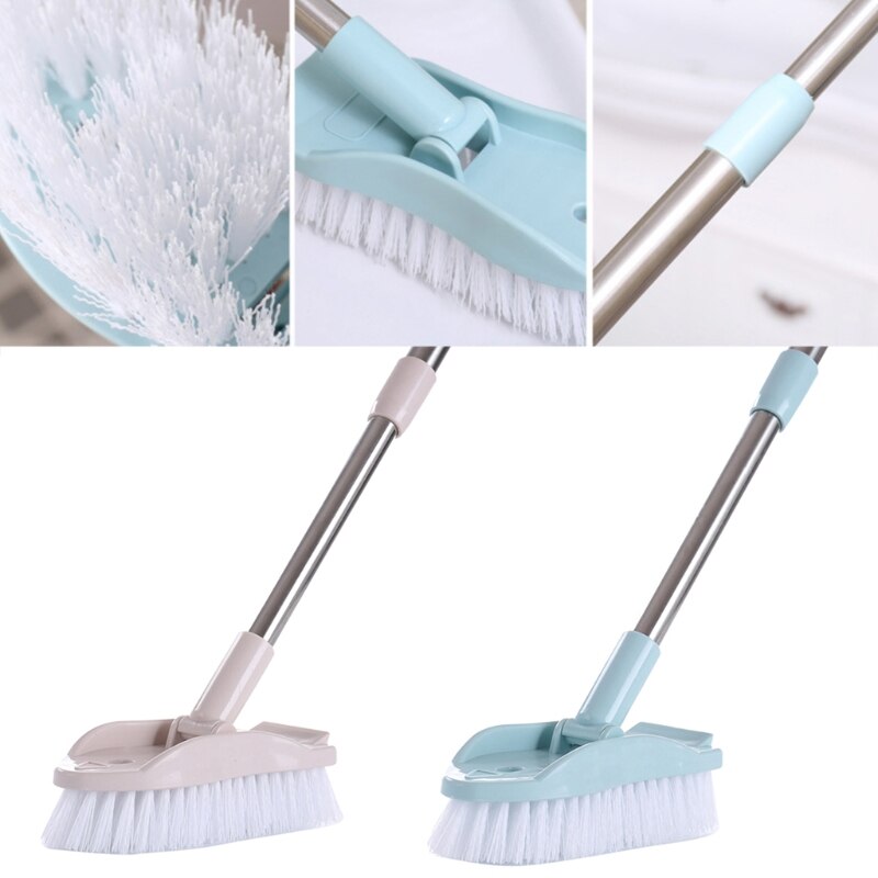 Long Handle Telescopic Bristle Cleaning Brush Detachable Floor Brushes Home Tool