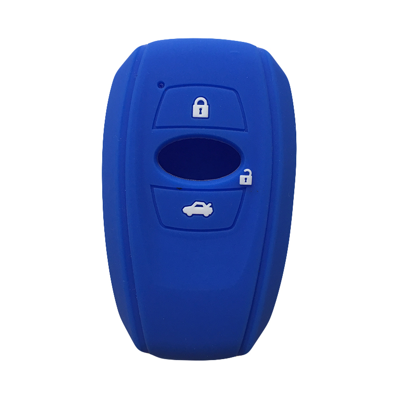 BRZ Key Cover for Subaru Forester XV BRZ Silicone Key Case Smart Car Key Cover Case for Keys Key Cover: Blue
